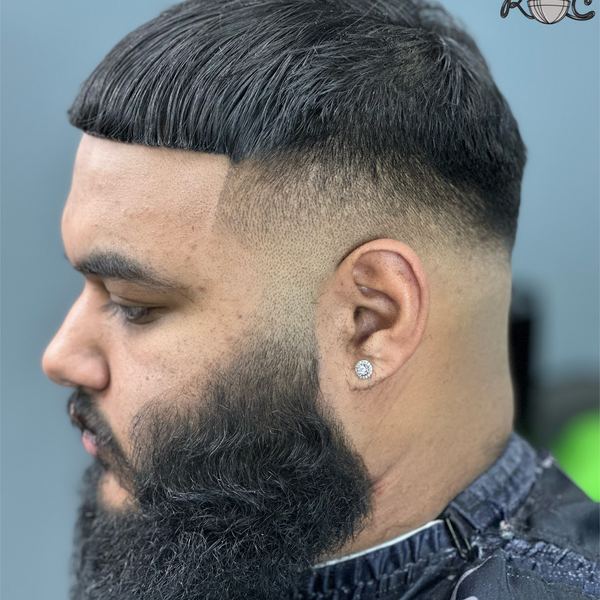 teen taper fade natural top Lansing MI barber